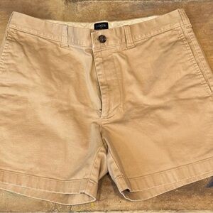 J. Crew Men's Khaki Flat Front Shorts